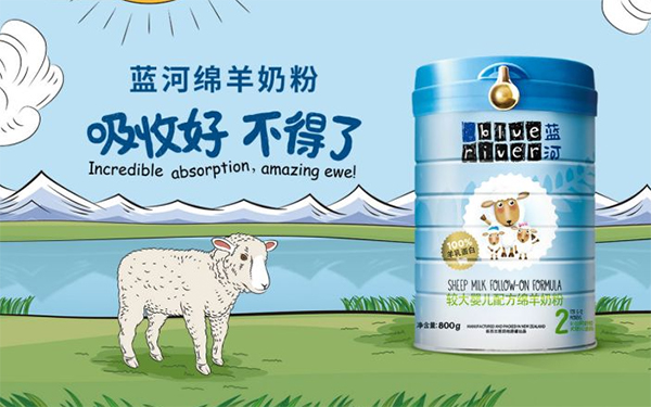羊奶粉產(chǎn)品品牌營銷,奶粉品牌營銷,藍河綿羊奶粉